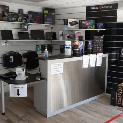 Banque d'accueil magasin