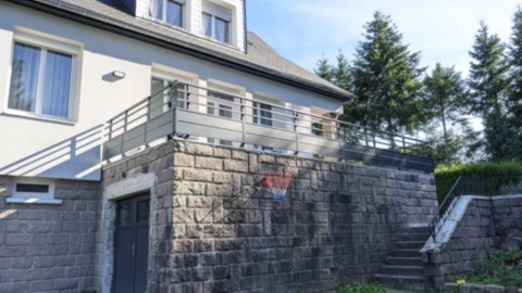 Garde corps de terrasse aluminium thermolaqué