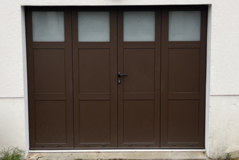 Porte garage Aluminium 4 vantaux