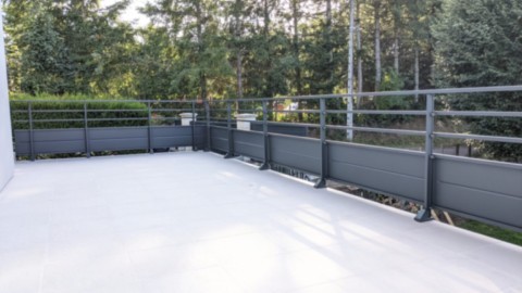 Garde corps de terrasse aluminium thermolaqué